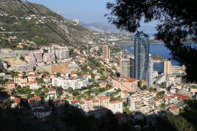 View of Monaco from the mountains One day in Monaco, view from the hills