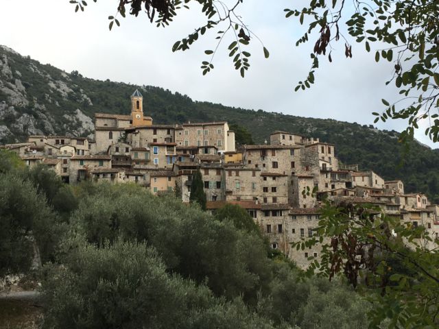 The mountain village of Peillon The mountain village of Peillon, France