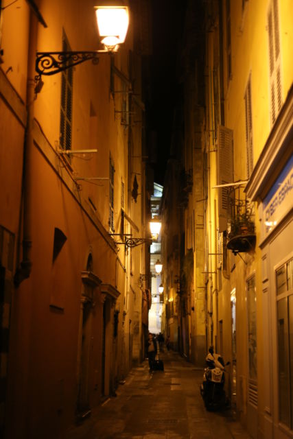 Street in Nice Old Town Street in Nice Old Town France