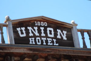 Los Alamos California Union Hotel sign