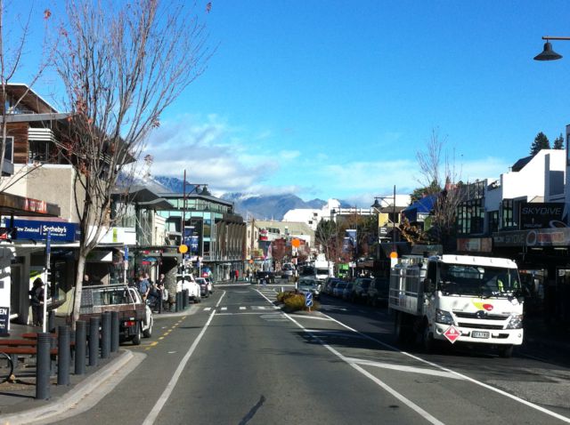 Queenstown main street, New Zealand