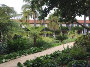Santa Barbara Mission inner court