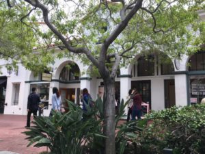 Santa Barbara people walking