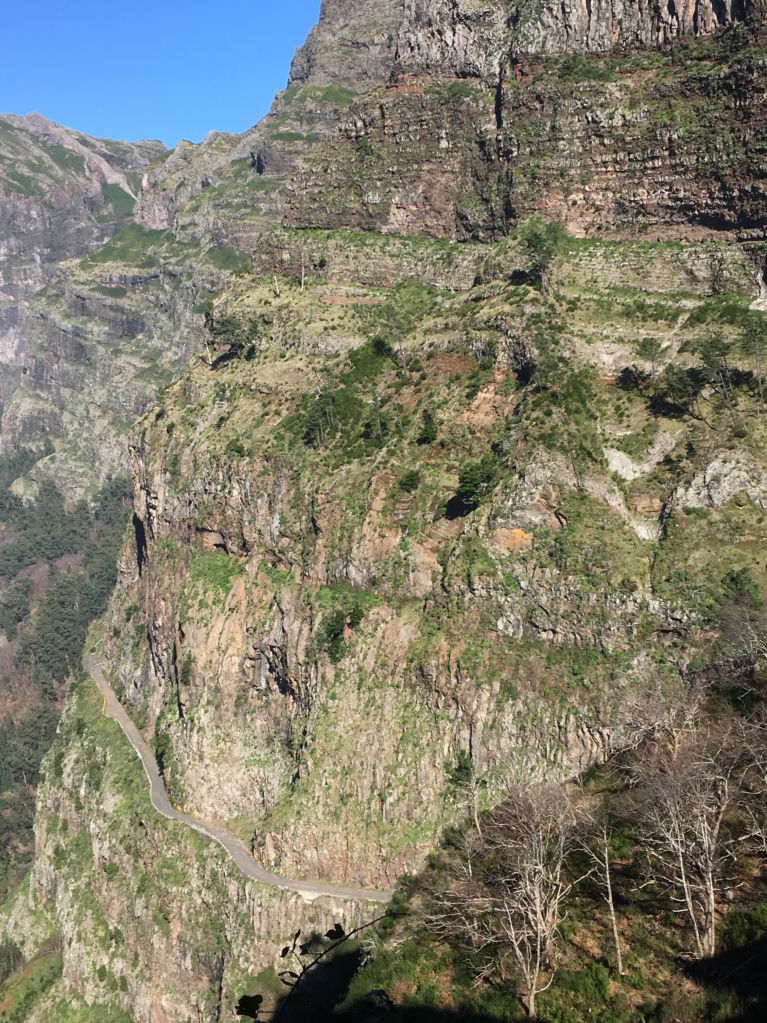 A winding road to Curral das Freiras A winding mountain road, Curral das Freiras