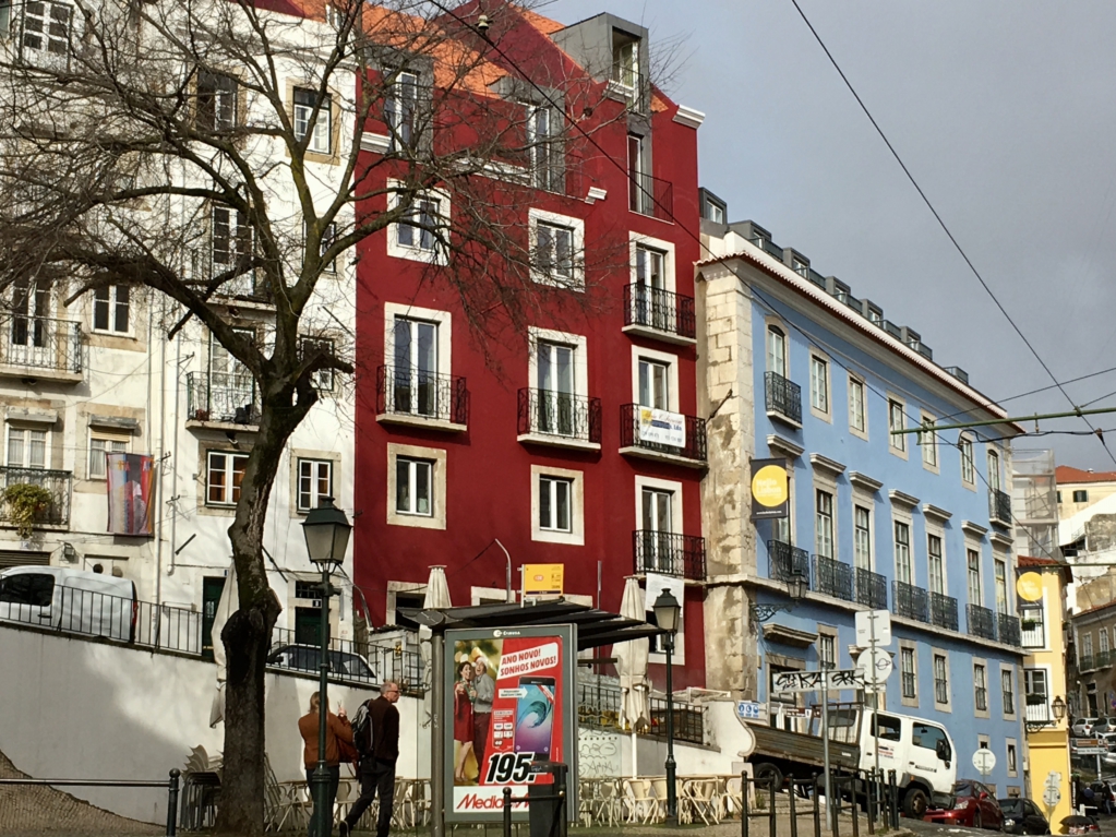 Touring Lisbon on tram 28: Alfama tram stop