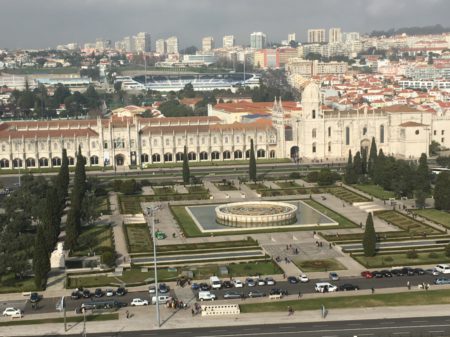 Belem waterfront from the Monument to the Discoveries