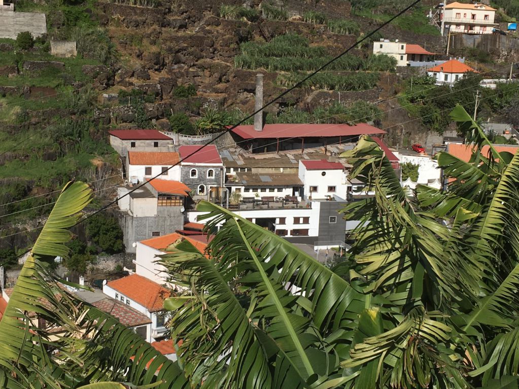 Calheta sugar mills from mountains Calheta sugar mills from mountains