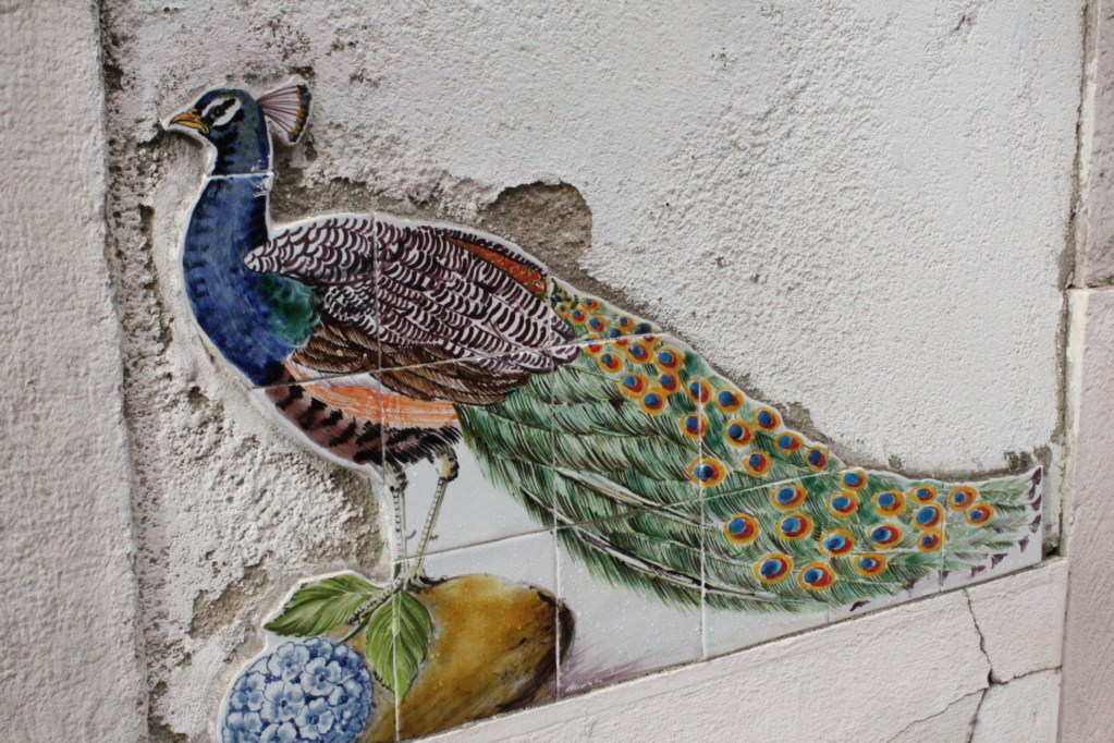 Touring Lisbon on tram 28: art on the wall