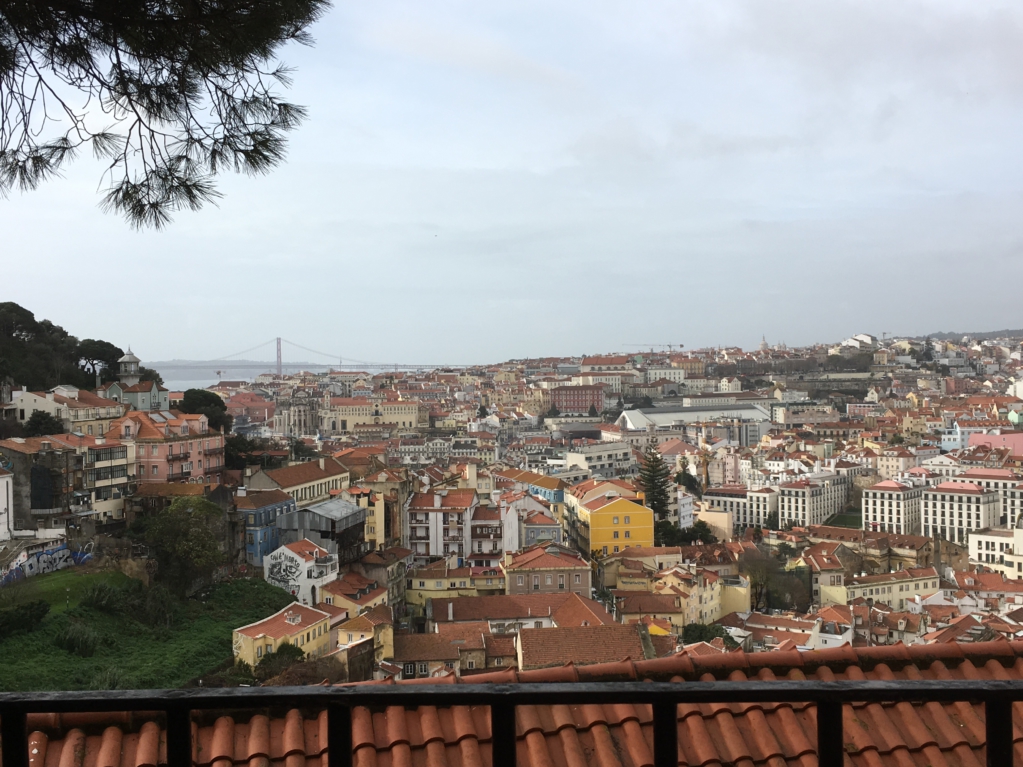 Lisbon Baixa city view