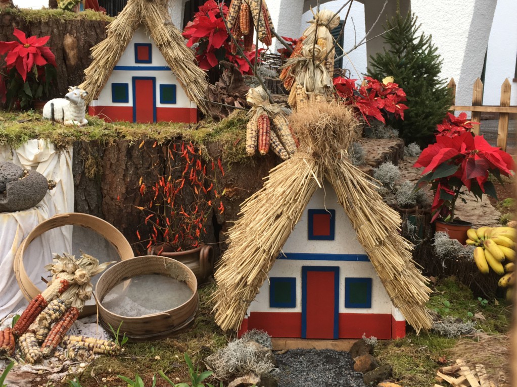 Traditional Santana houses Santana nativity scene, Santana day trip from Funchal
