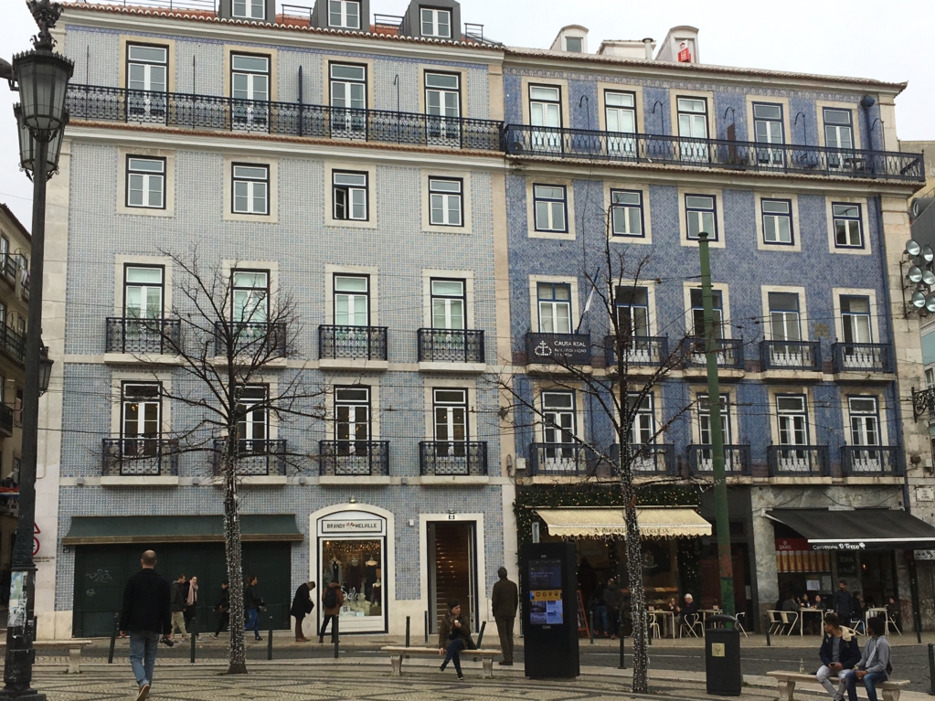 Touring Lisbon on tram 28, tiled azulejo houses of Bairro Alto
