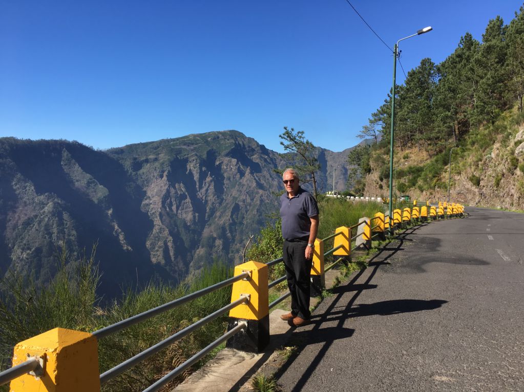 Walking on Eira do Serrado road Walking on Eira do Serrado road