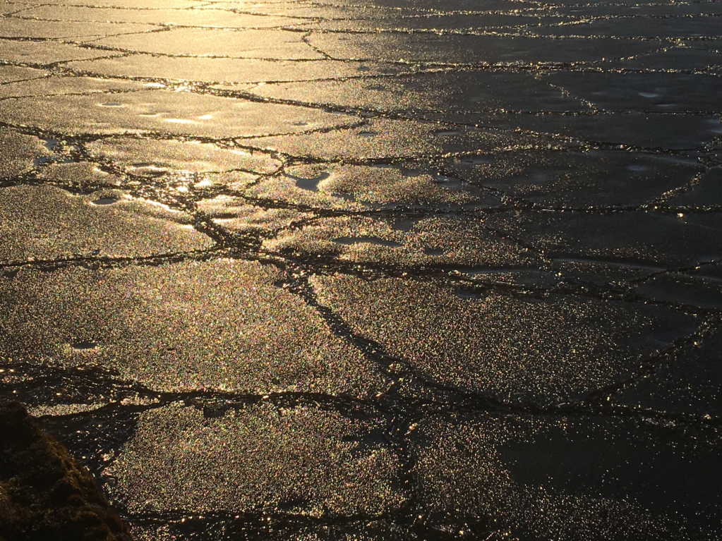 Winter Finland, melting ice Winter Finland, melting ice