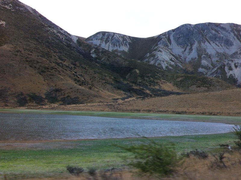 New Zealand South Island mountain lake Mountain lake New Zealand South Island