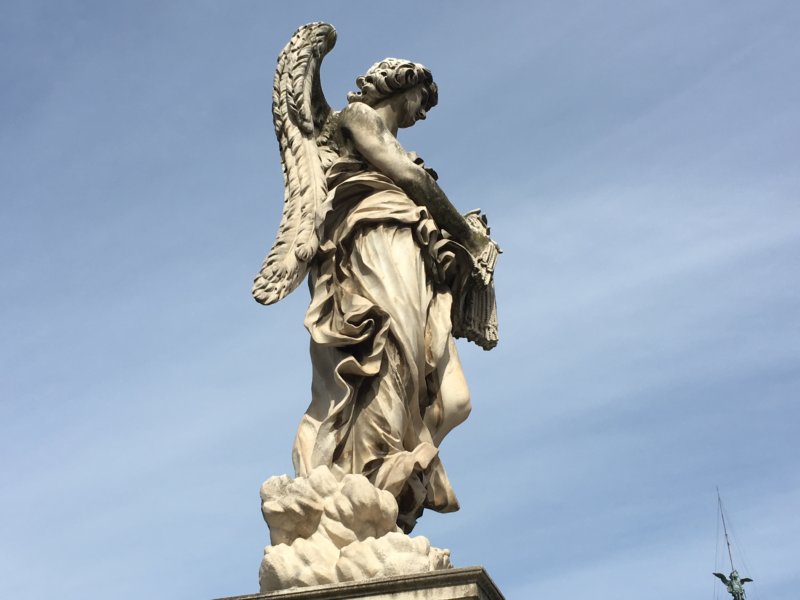 Tiber bridge statue, Rome Tiber bridge statue, Rome