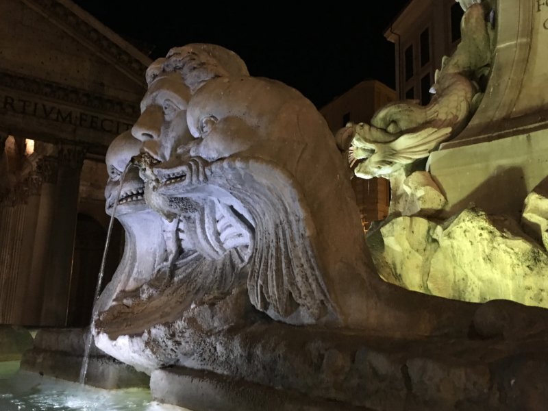 Fountain on Piazza della Rotonda Rome's Centro Storico Piazza della Rotonda
