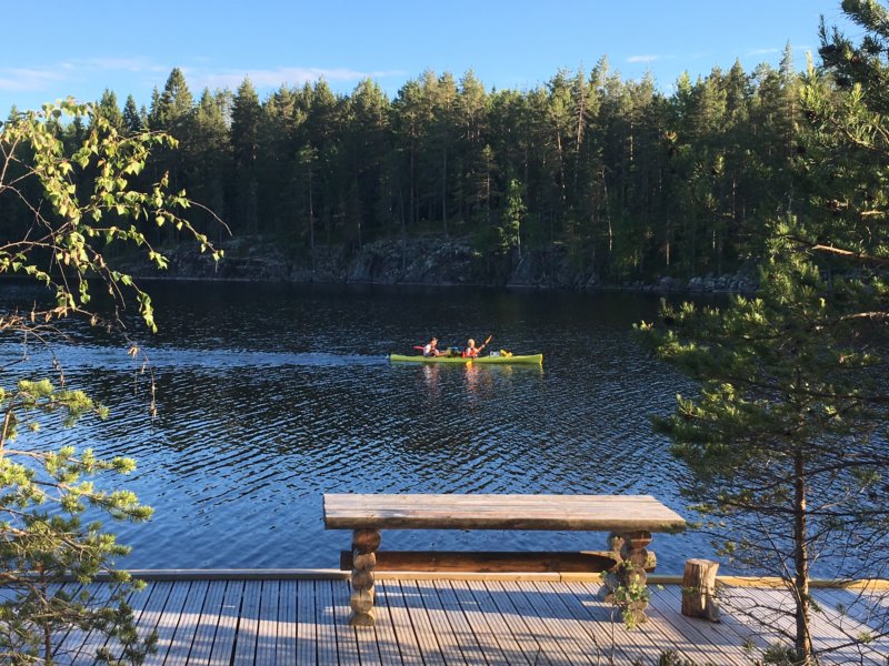 Canoeing in Southern Konnevesi National Park Canoeing in Southern Konnevesi National Park