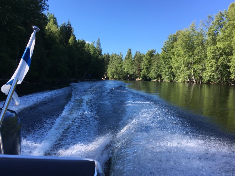 Konnekoski rapids by boat Konnekoski by boat