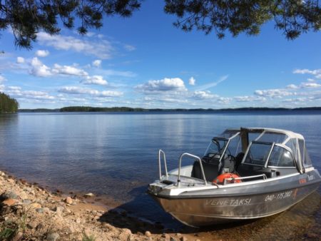 Water taxi to Pyysalo, Southern Konnevesi National Park Water taxi to Pyysalo, Southern Konnevesi National Park