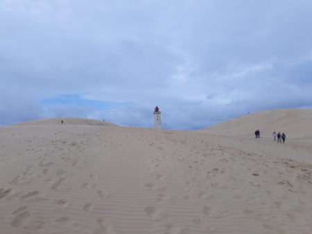 Dunes and Rubjerg Knude lighthouse
