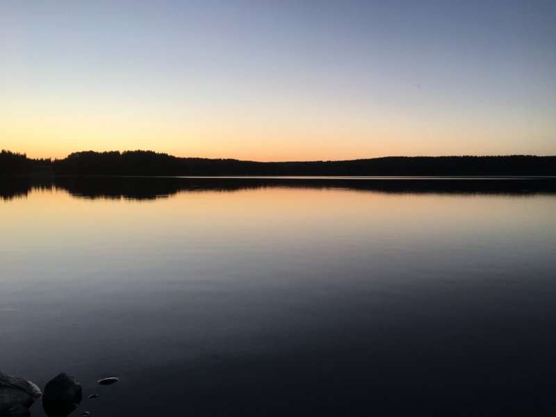 Lake Näsijärvi after sunset Lake after sunset, Finland