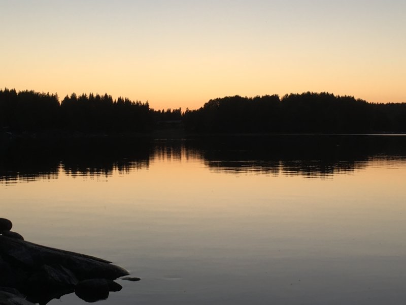 Lake Näsijärvi after sunset Lake Näsijärvi after sunset