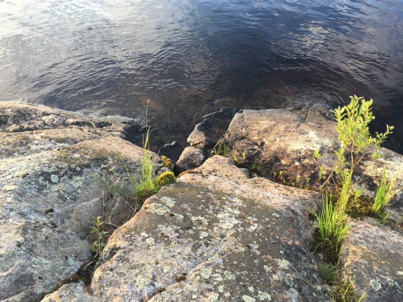 Lake Näsijärvi rocky shore Lake Näsijärvi rocky shore