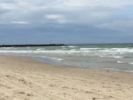 Lokken beach and pier, North Jutland