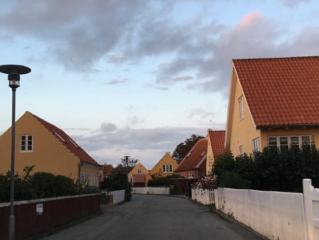 Skagen street and yellow houses