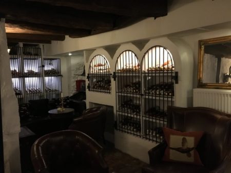 Vraa Slotshotel wine cellar