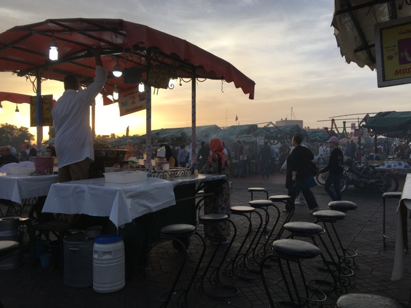 Jemaa el-Fna food stalls Jemaa el-Fna food stalls