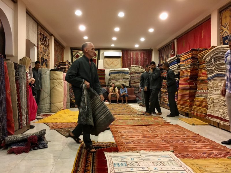 Marrakech souk: carpets Marrakech souk: carpets