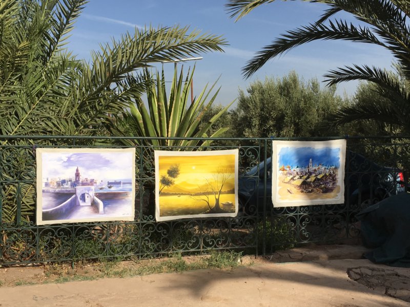 Menara Gardens paintings for sale Menara Gardens paintings