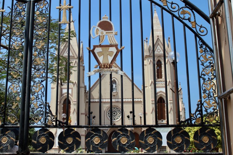 Christian church on Sri Lanka West Coast Christian church on Sri Lanka West Coast