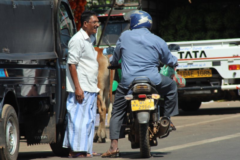 In the traffic, Sri Lanka In the traffic, Sri Lanka
