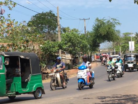 Negombo village road Negombo traffic