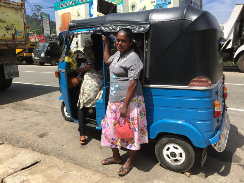 Happy tuk tuk owner, Sri Lanka Hill Country Tuk tuk owner, Sri Lanka
