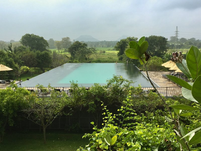 Aliya Resort pool Aliya Resort pool in morning mist