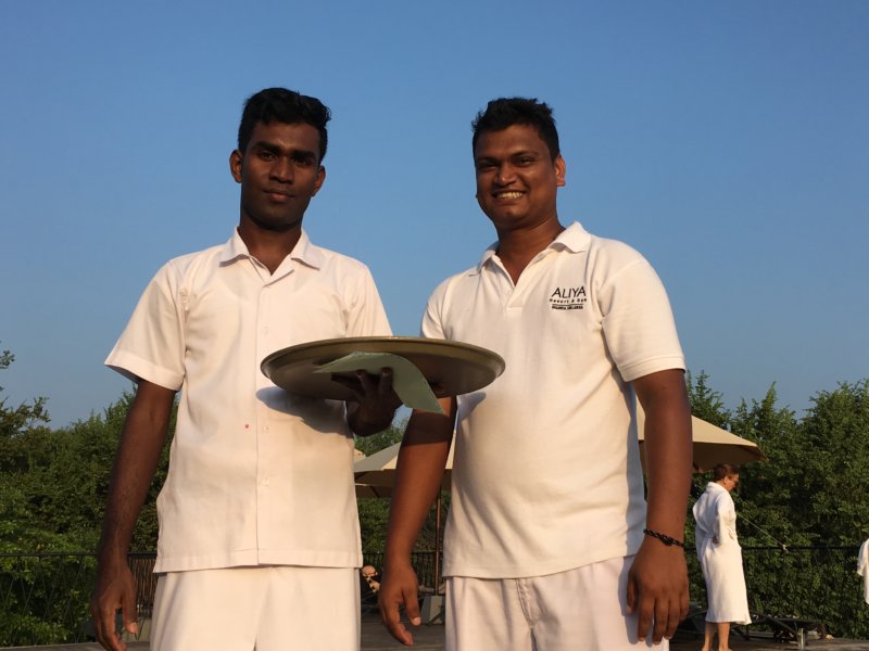 Waiters, Aliya Resort, Sigiriya Aliya Resort waiters