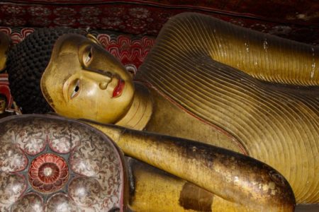Dambulla Cave Temple reclining Buddha