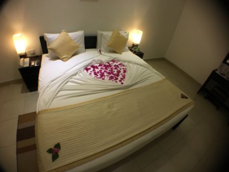 Hotel bedding, Lakeside at Nuwarawewa