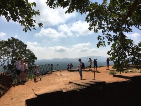 On the top of Sigiriya Rock