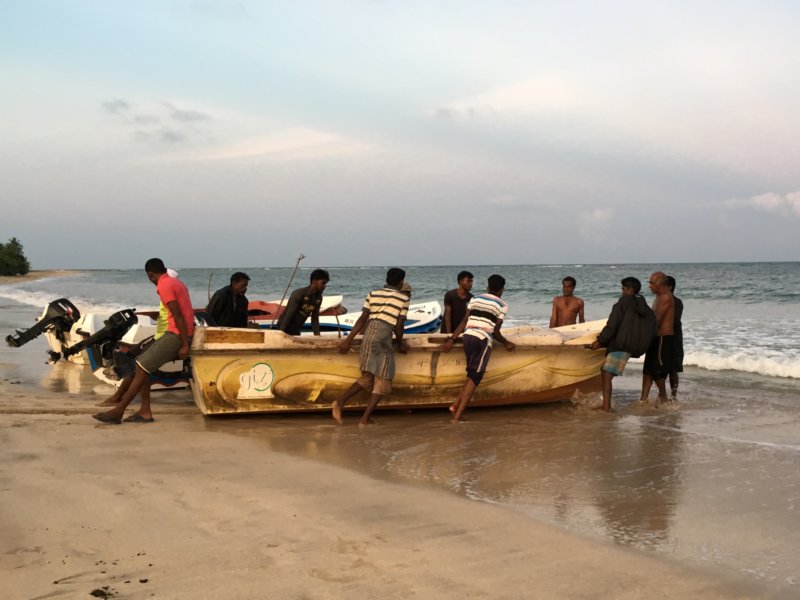 Sri Lankan fishermen Passekudah fishermen
