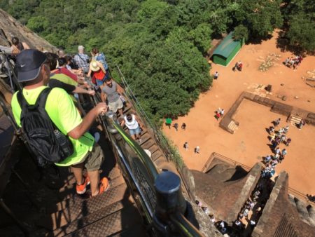 Walking down from Sigiriya Rock
