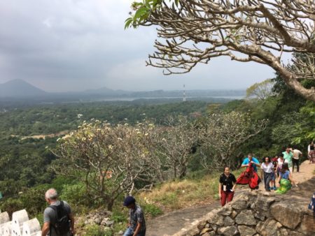 Dambulla Cave Temples climb Walking to Dambulla Cave Temples