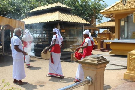 Buddhist temple procession, Sri Lanka's South Coast
