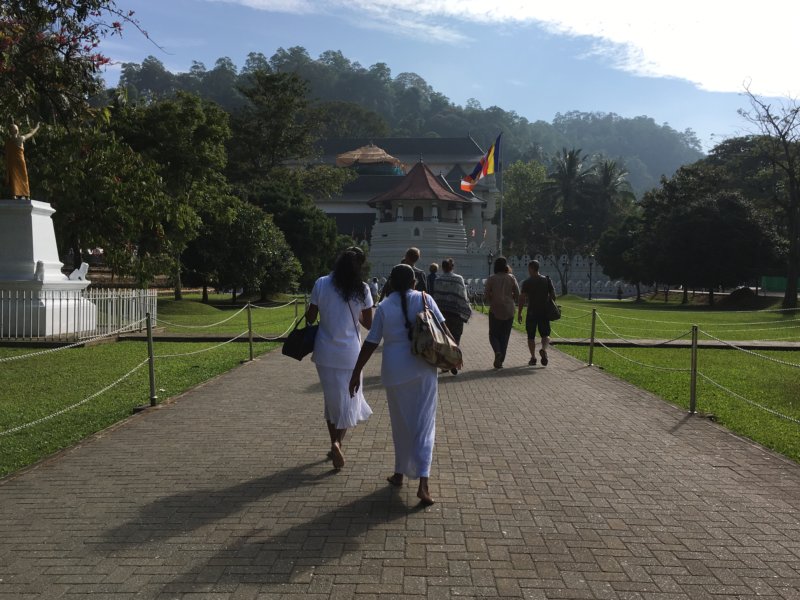 Sri Lankan women going to the Temple of the Tooth Sri Lankan women going to the Temple of the Tooth