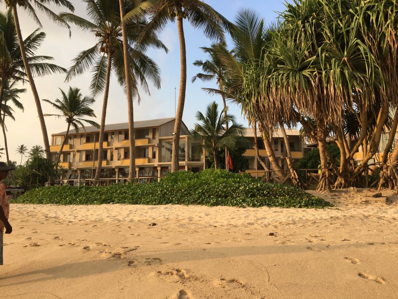 Insight Resort from Ahangama beach Insight Resort from Ahangama beach