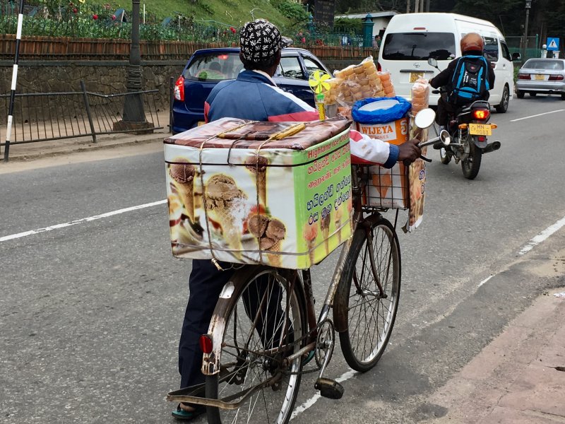 Man selling ice cream Man selling ice cream