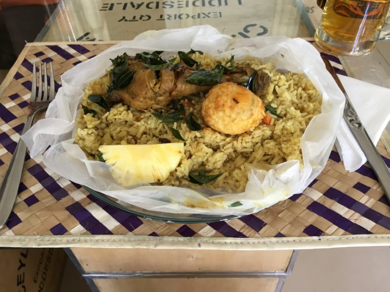 Tea factory lunch from picnic box Picnic lunch at tea factory